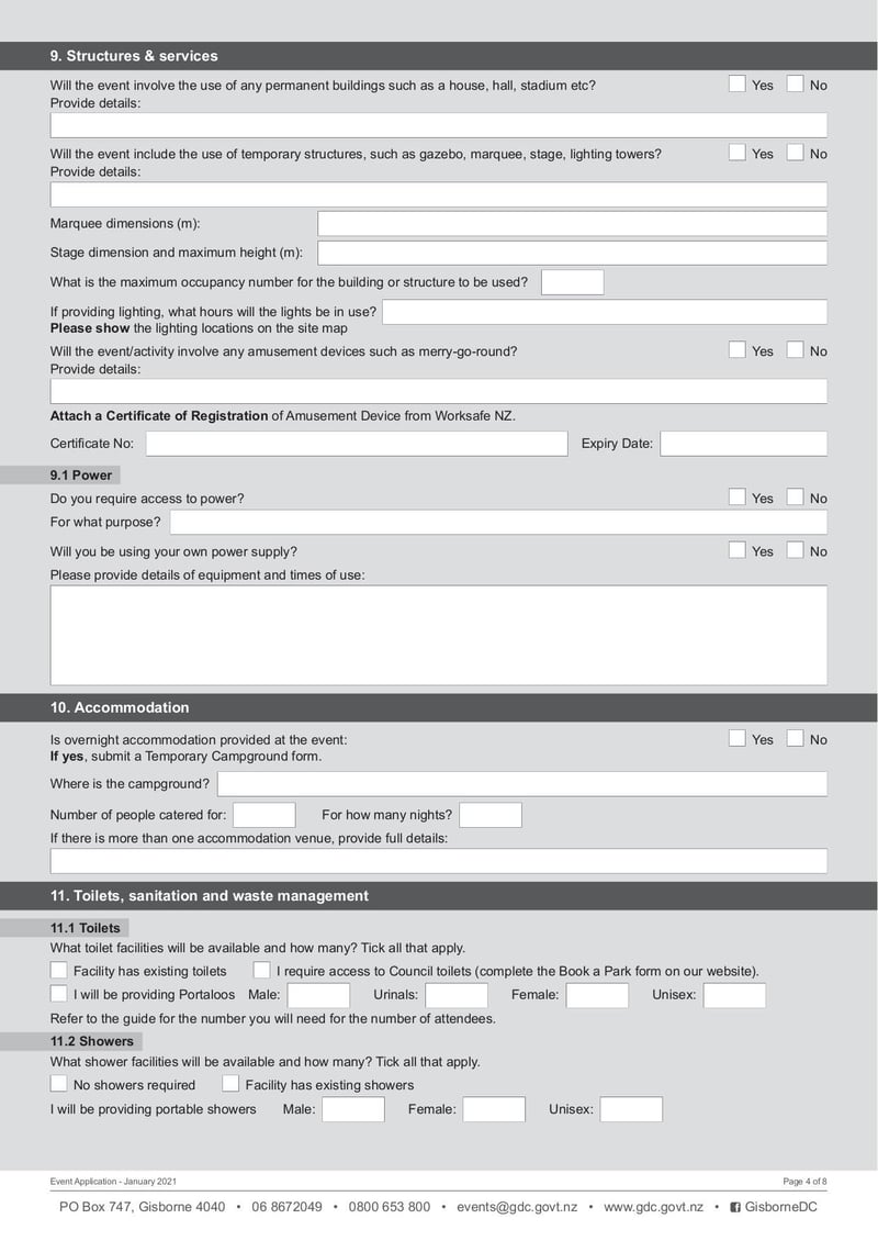 Large thumbnail of Application to Hold an Event - Jan 2021