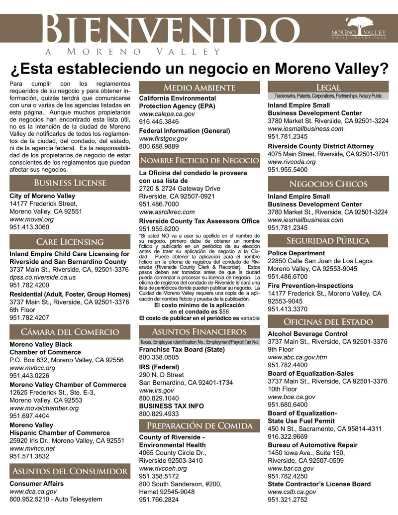 Large thumbnail of City of Moreno Valley Home Occupation Permit Application