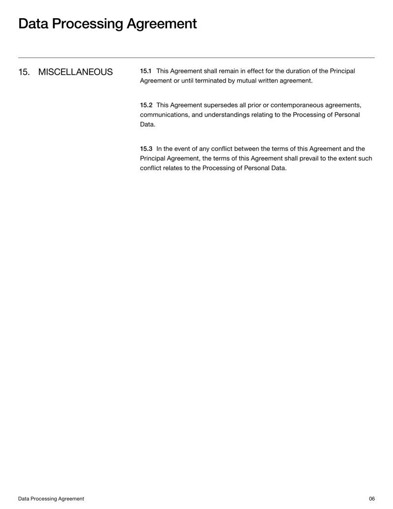 Data Processing Agreement for GDPR, UK GDPR and CCPA/CPRA compliance