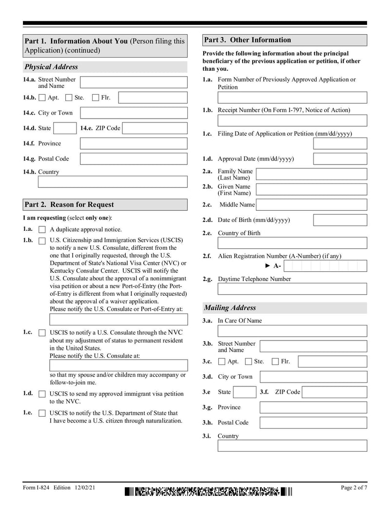 Large thumbnail of Form I-824 - Feb 2021