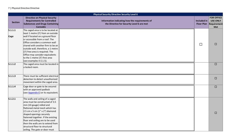 Large thumbnail of Physical Security Directive Security Level 6 - Mar 2019