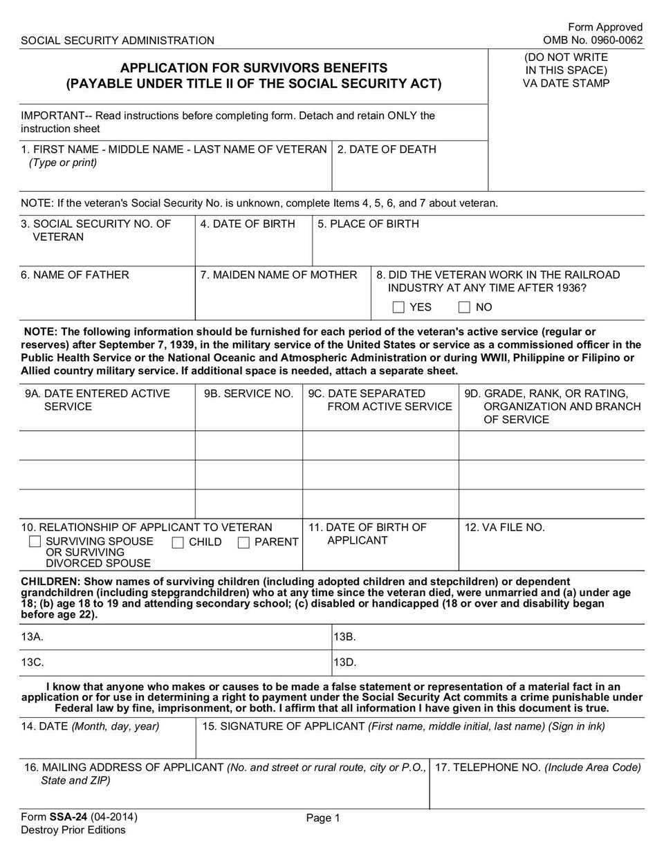 form ssa-24 | fill and sign online with lumin