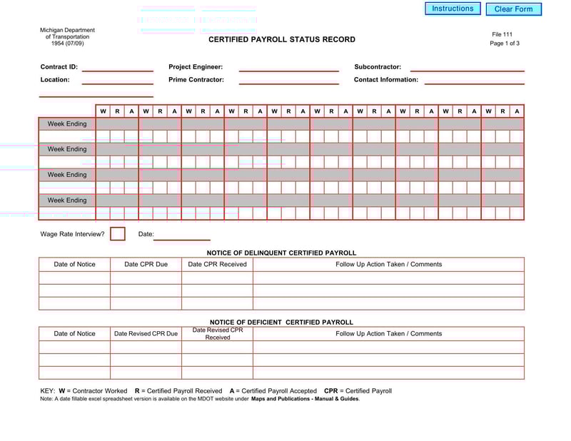 Large thumbnail of Form MDOT 1954