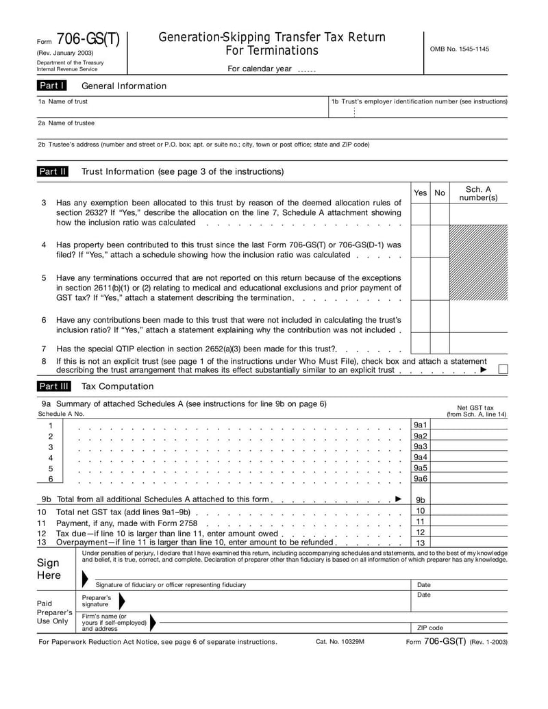 Large thumbnail of Form 706GS(T) - Jan 2003