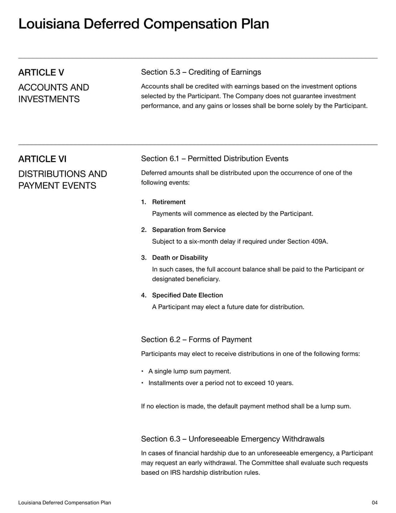 Louisiana Deferred Compensation Plan for enrollment, contribution changes or beneficiary updates