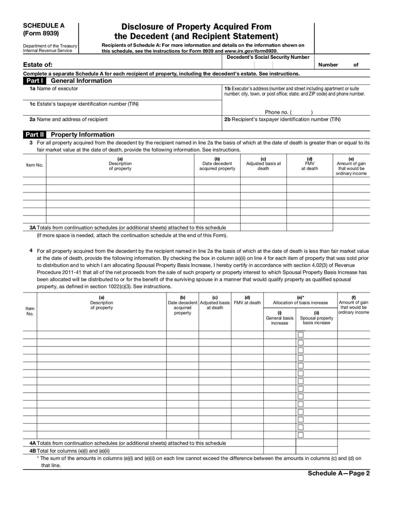 Large thumbnail of Form 8939 - May 2012
