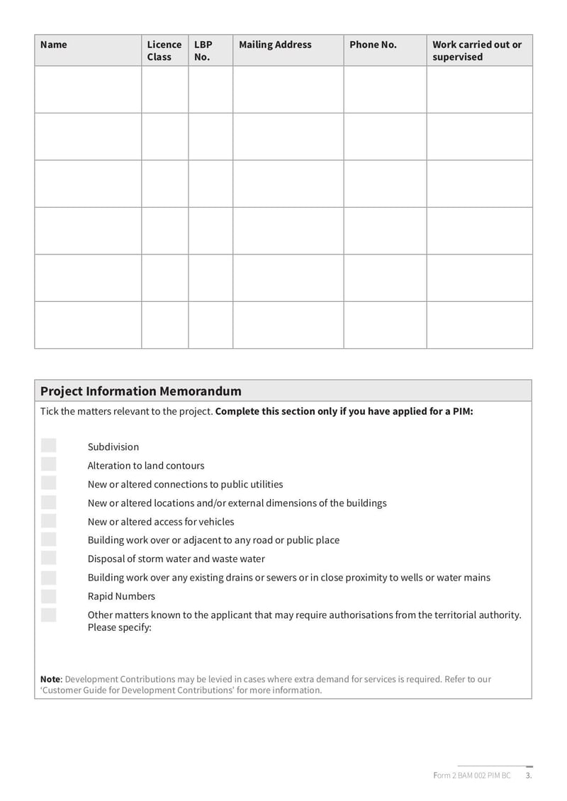 Large thumbnail of BAM 002 PIM and Building Consent Application - Jan 2022