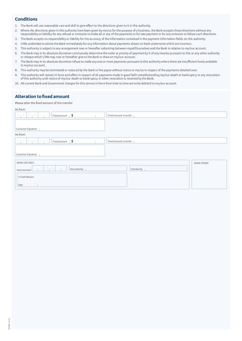 Large thumbnail of Authority for Automatic Payments - Feb 2012