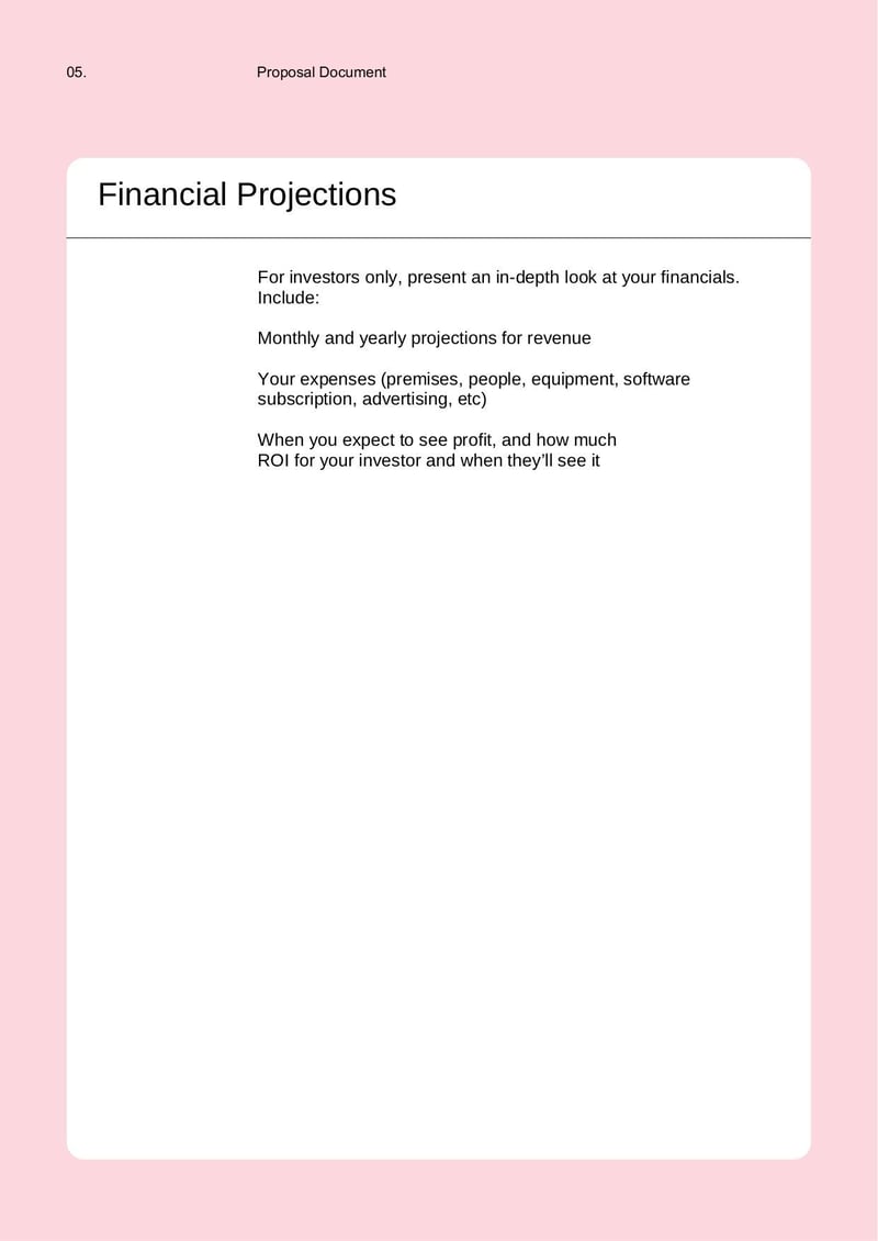 Large thumbnail of Informally Solicited Business Proposal Template