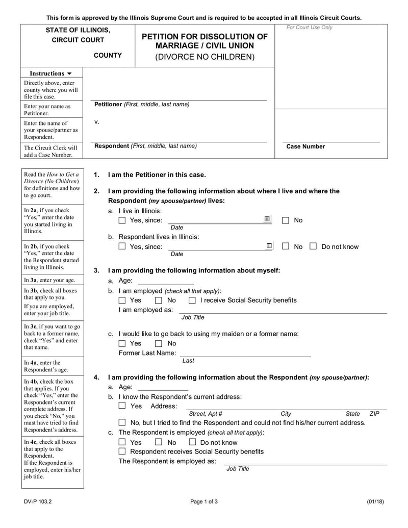 Large thumbnail of Form DV-P 103.2 - Jan 2018