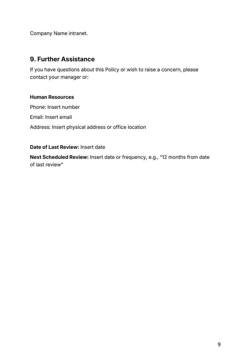 Anti-Discrimination Policy for Australian workplaces covering equality, compliance and complaint procedures