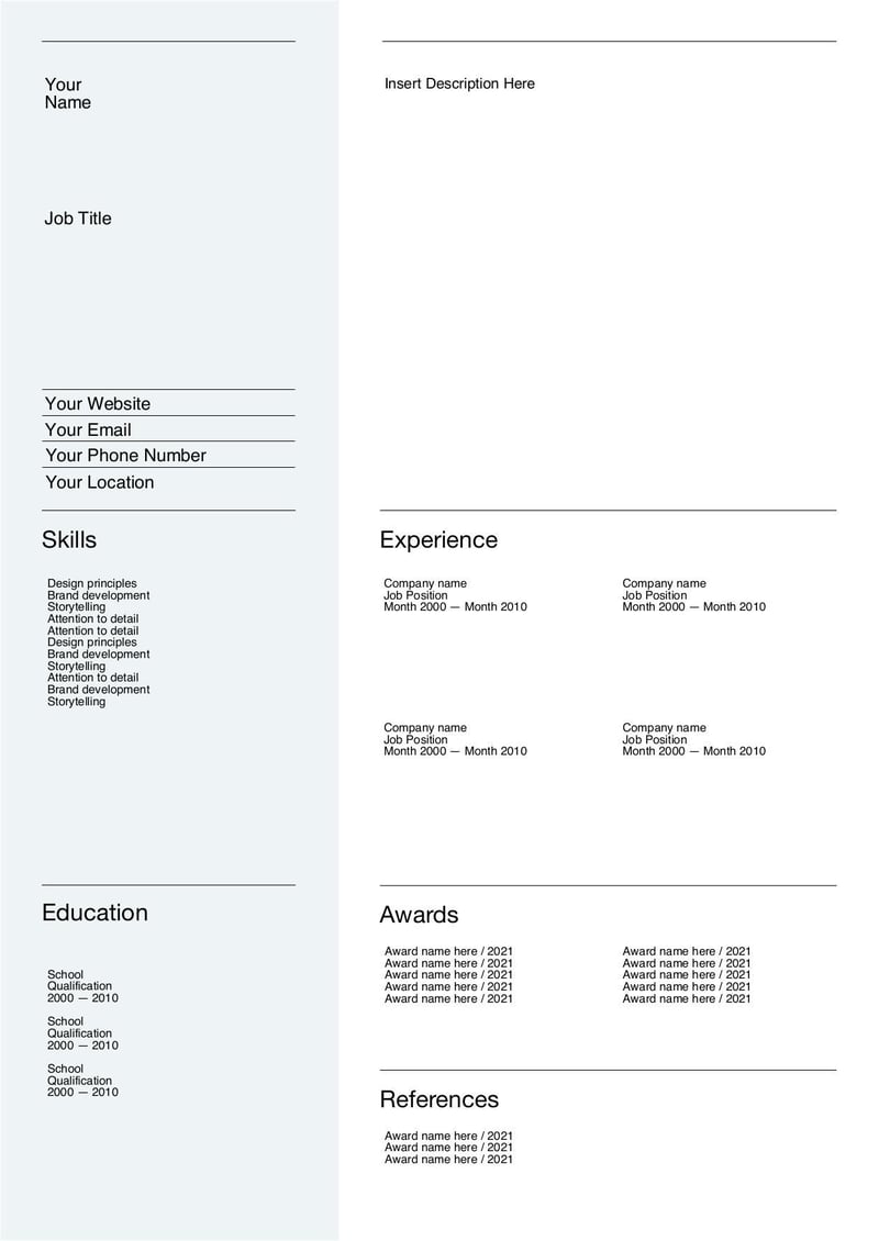 Large thumbnail of Professional Resume Template 