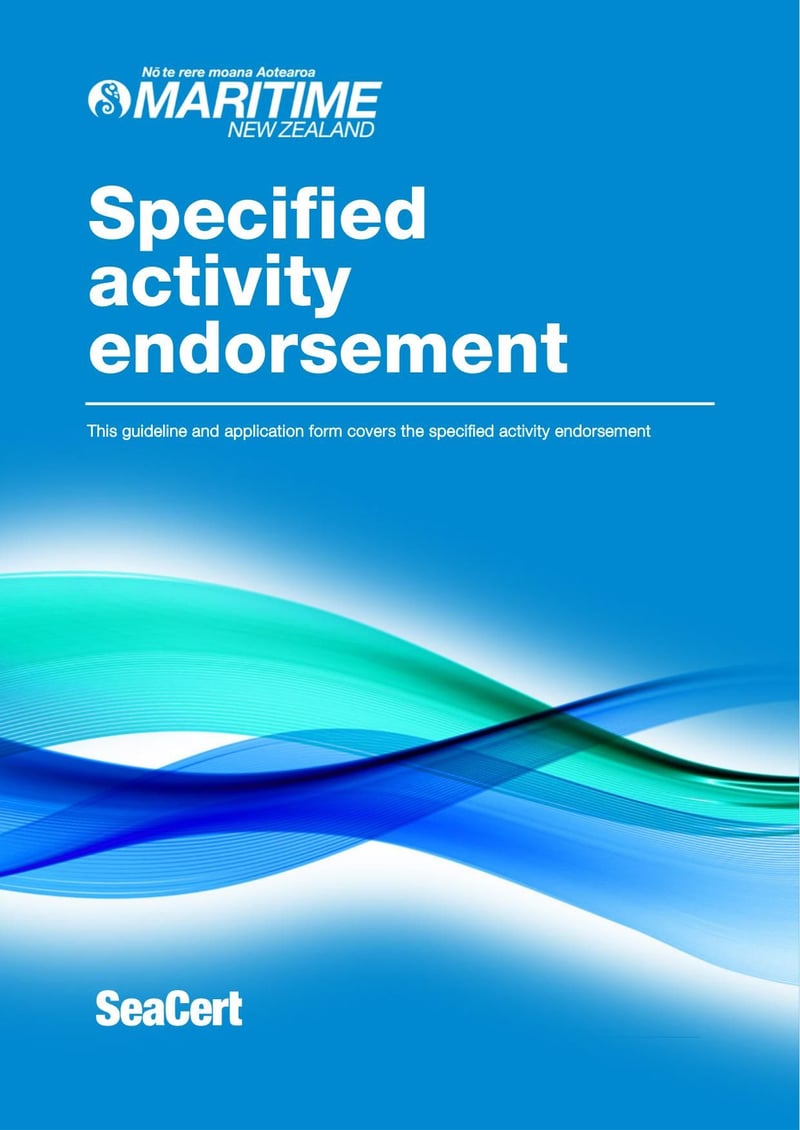 Large thumbnail of Specified Activity Endorsement Application Form - Jun 2019