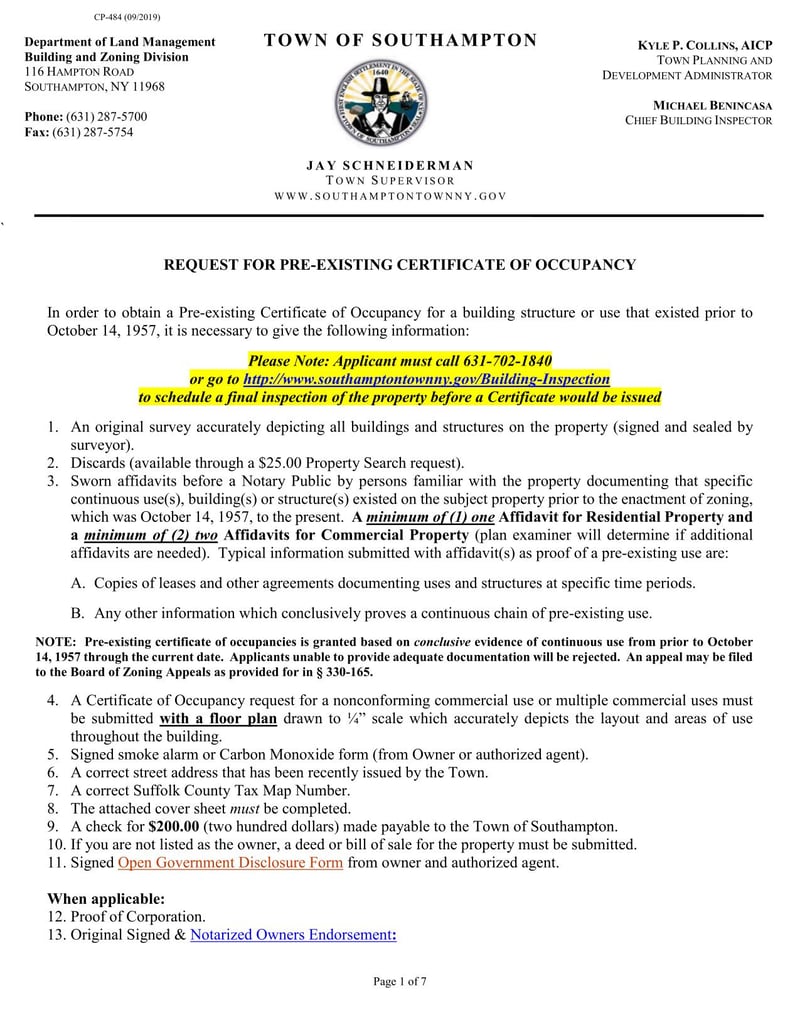 Large thumbnail of Form CP-484 (Sep 2019)