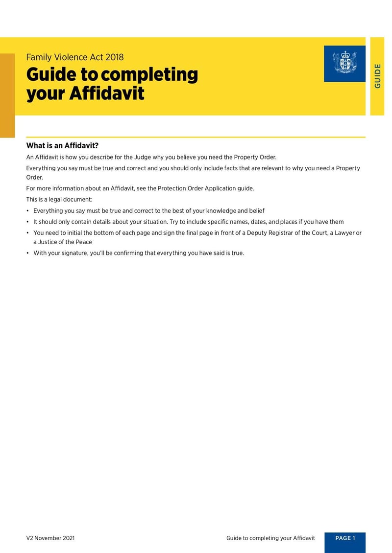 Large thumbnail of Application for Property Orders - Nov 2021