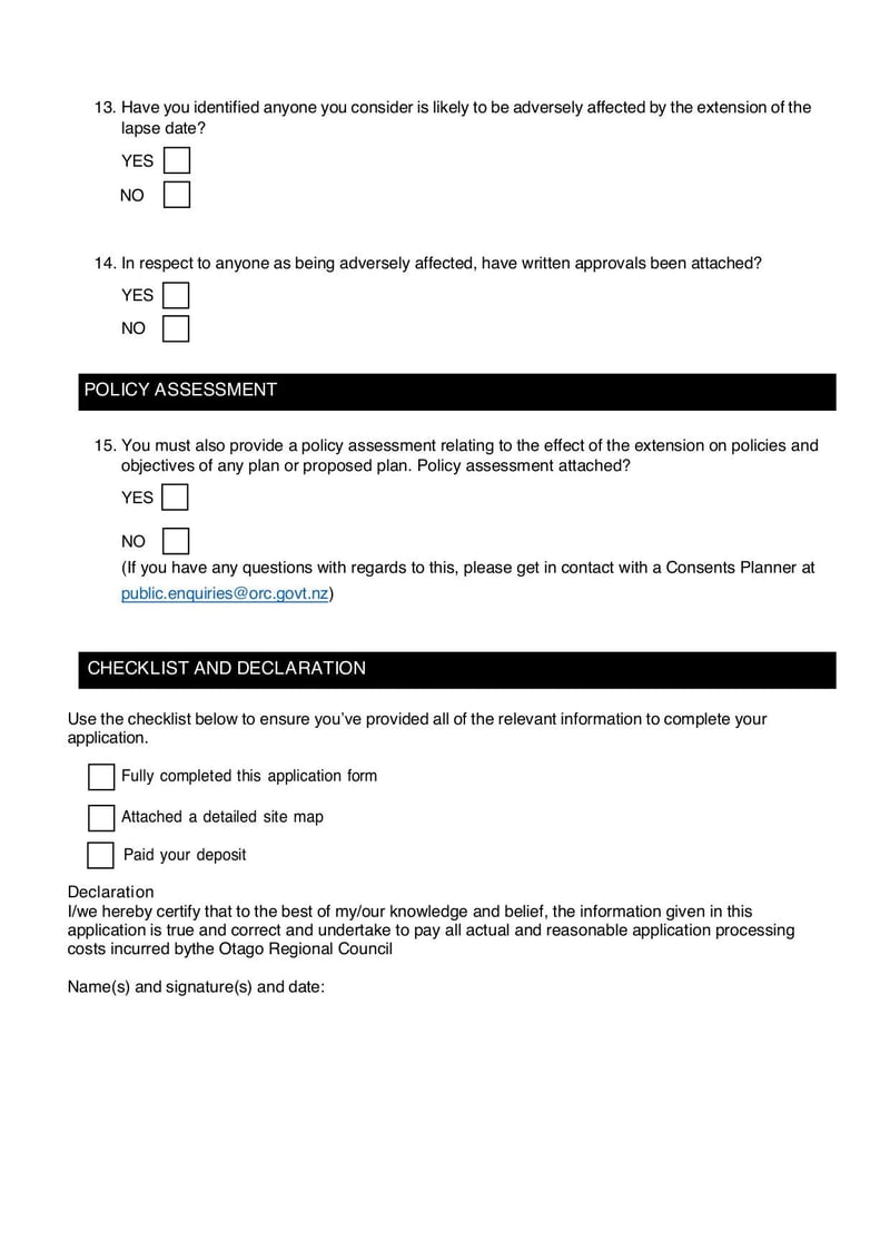 Large thumbnail of Fom 52 Application to Vary Lapse Date of a Resource Consent - Mar 2022