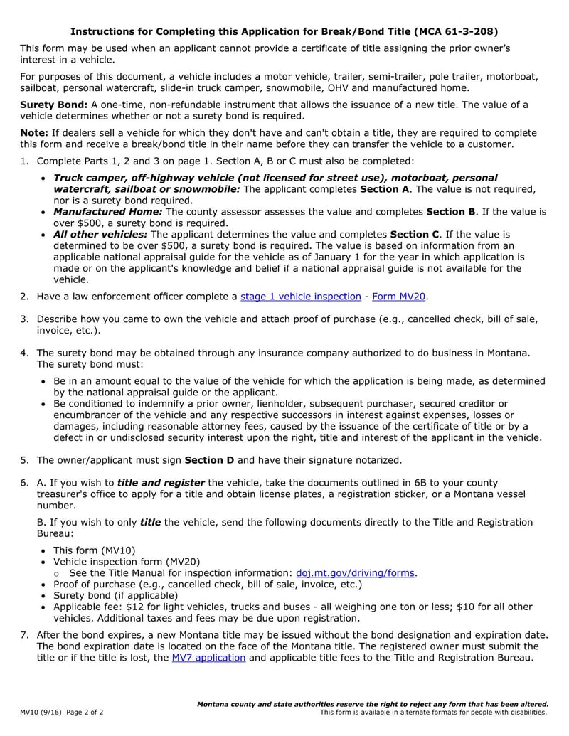 Large thumbnail of Form MV10 (Sep 2016)