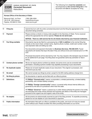 COR Form | Fill and sign online with Lumin