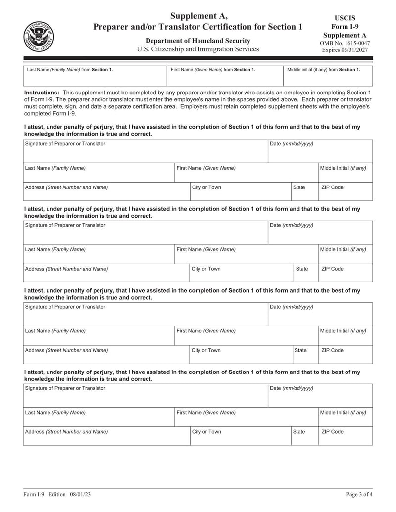 Large thumbnail of Form I-9 - 2023