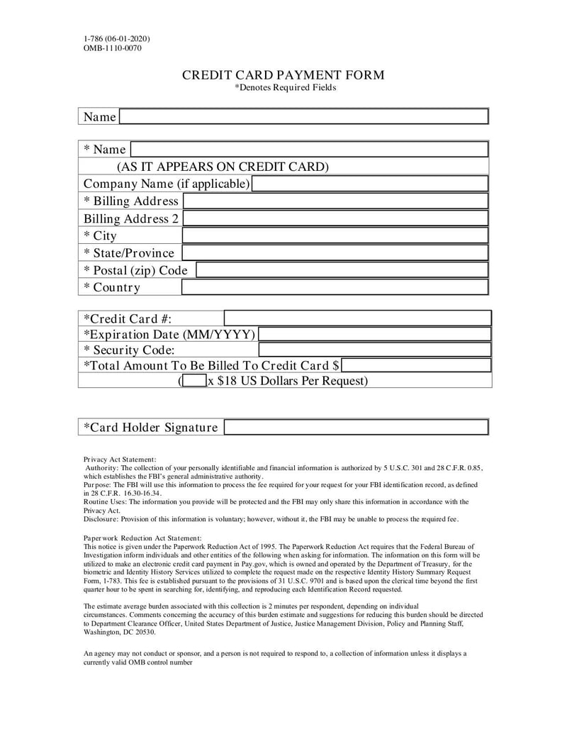 Thumbnail of IDHSC Credit Card Payment Form - Jan 2020 - page 0