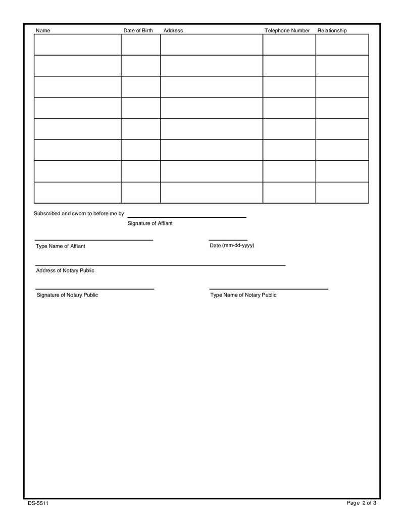 Large thumbnail of Form DS 5511 - Oct 2008