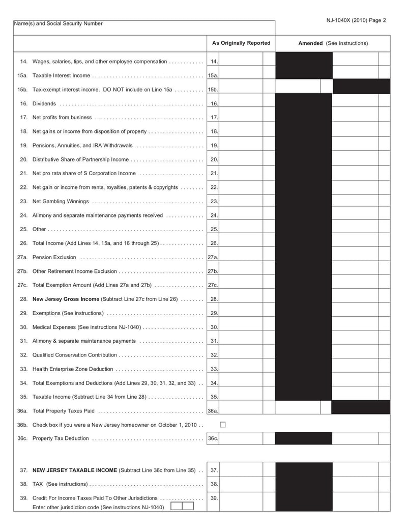 Large thumbnail of Form 1040X - Apr 2013