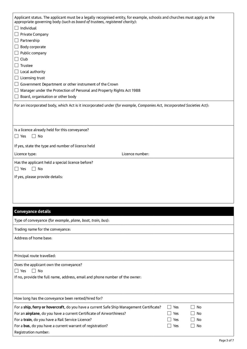Large thumbnail of Special Licence Application Conveyance - May 2021