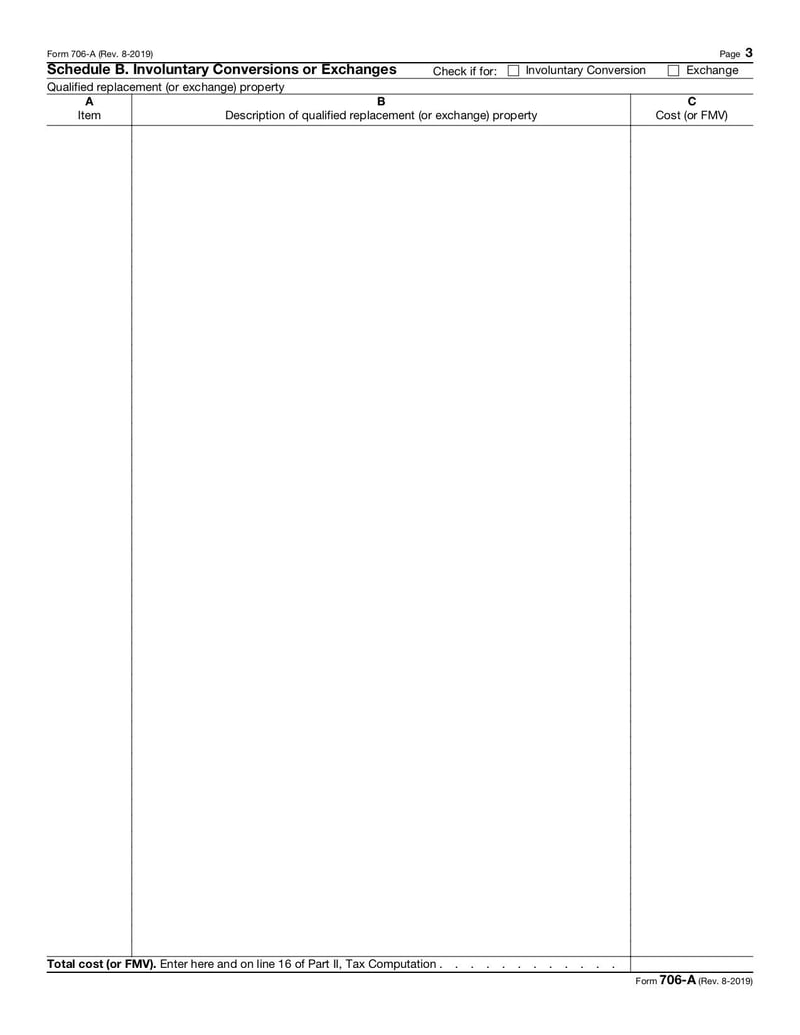 Large thumbnail of Form 706-A - Aug 2019