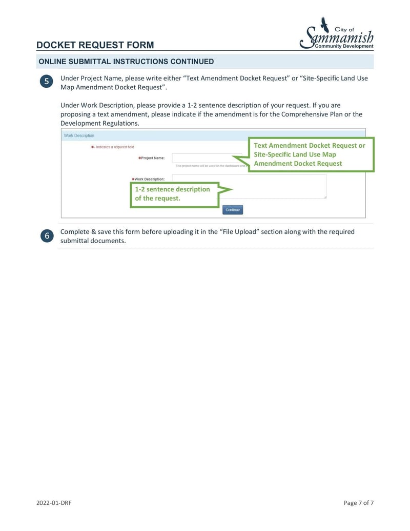 Large thumbnail of Docket Request Form - Jan 2022
