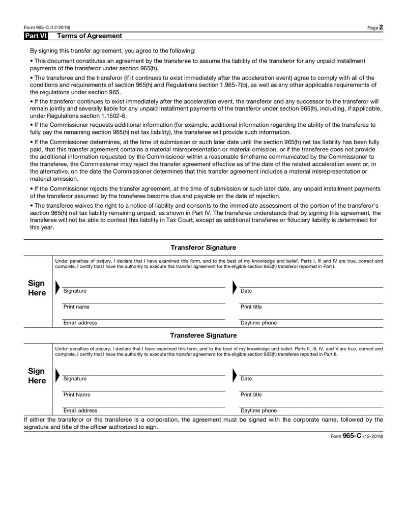 Large thumbnail of Form 965-C - Dec 2019