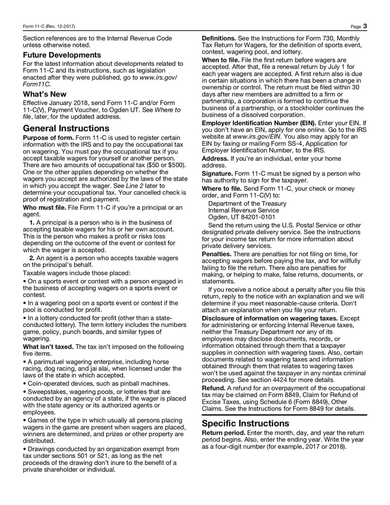 Large thumbnail of Form 11-C - Dec 2017