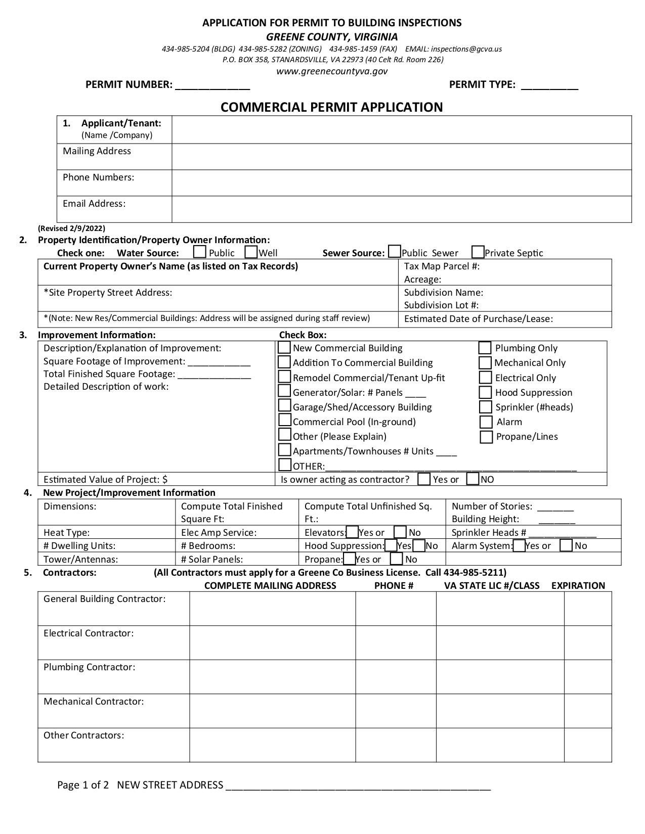 Commercial Permit Application Fill and sign online with Lumin