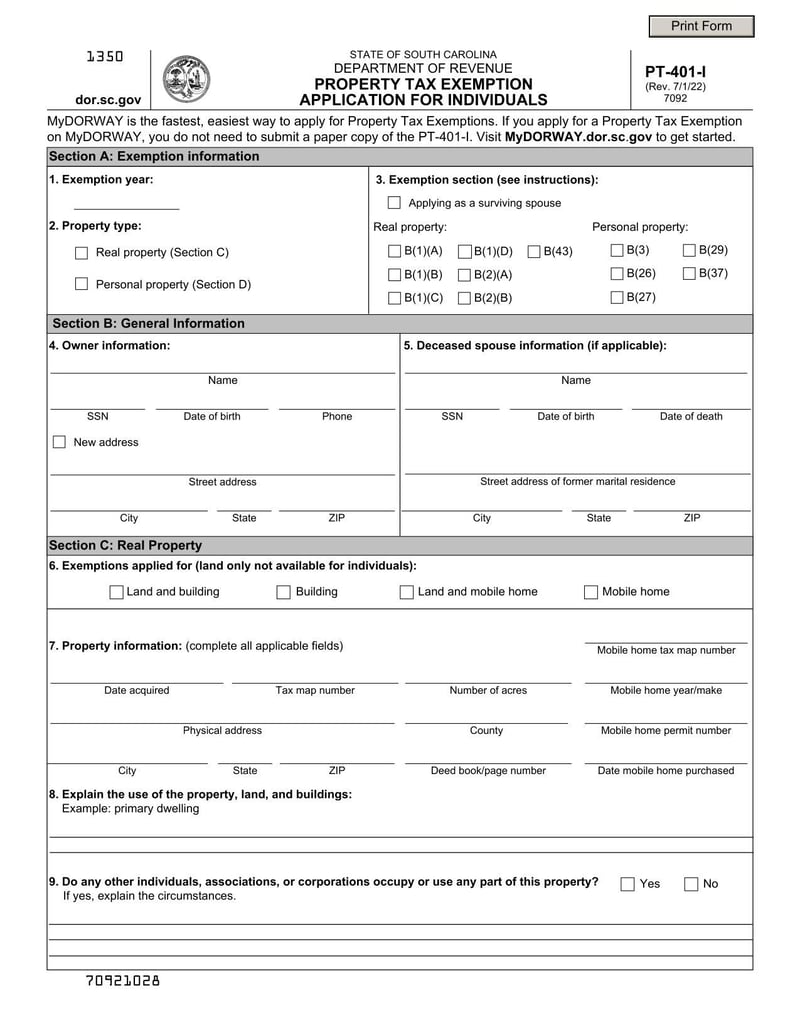 Form PT-401-I (2022) | Fill and sign with Lumin