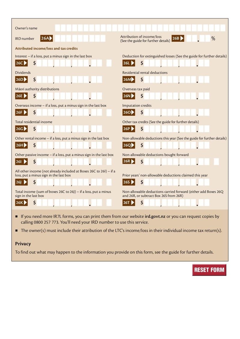 Large thumbnail of Form IR7L - Mar 2021