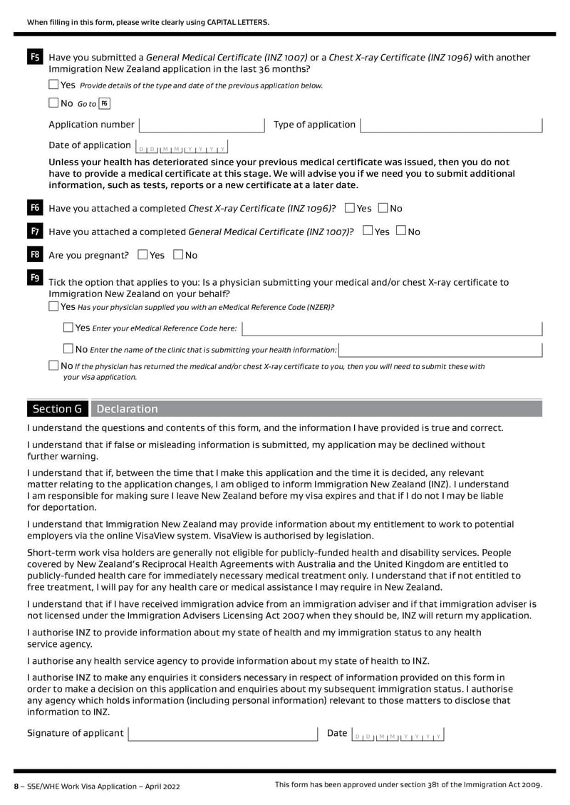 Large thumbnail of Form INZ 1153 - Feb 2023