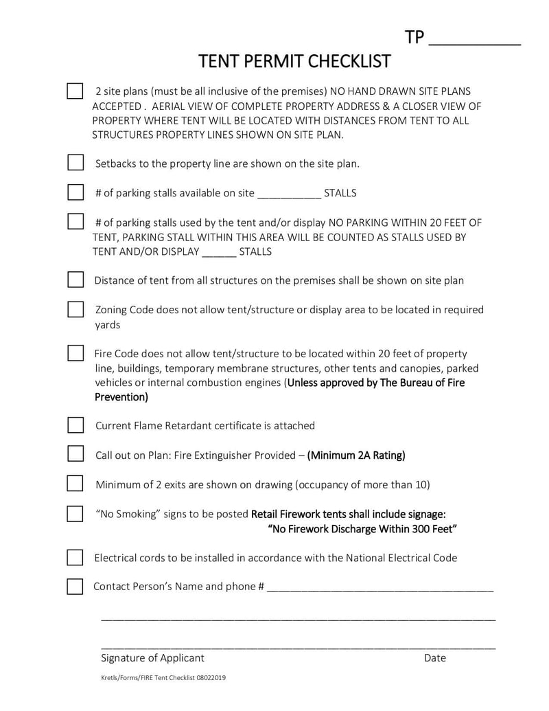 Large thumbnail of Application Form to Erect or Operate a Tent - Jan 2020