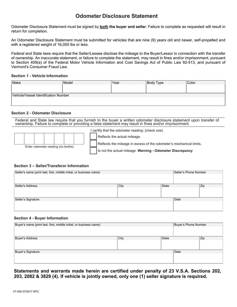 Large thumbnail of Form VT-005 (2017)