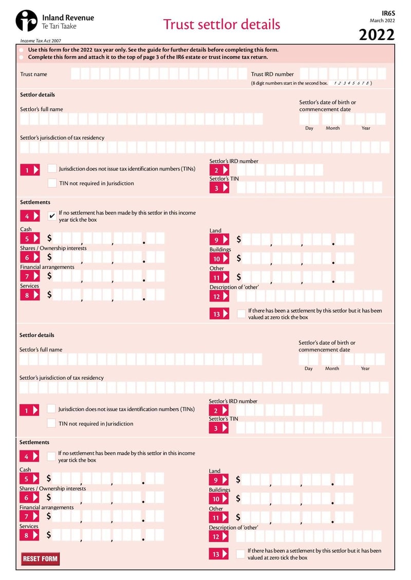 Large thumbnail of Form IR6S - Mar 2022