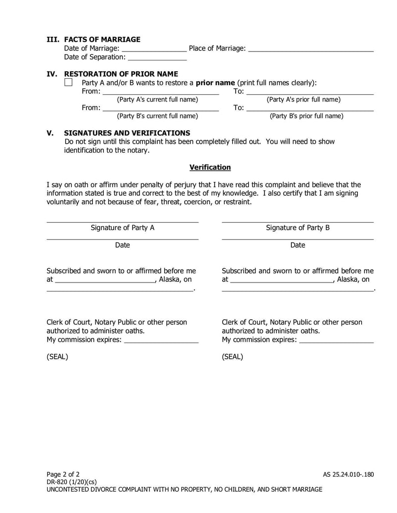 Large thumbnail of Form DR-820 - Jan 2020