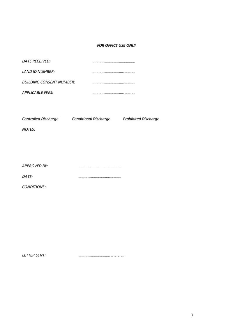 Large thumbnail of Application for Trade Waste Discharge Form - Jul 2021