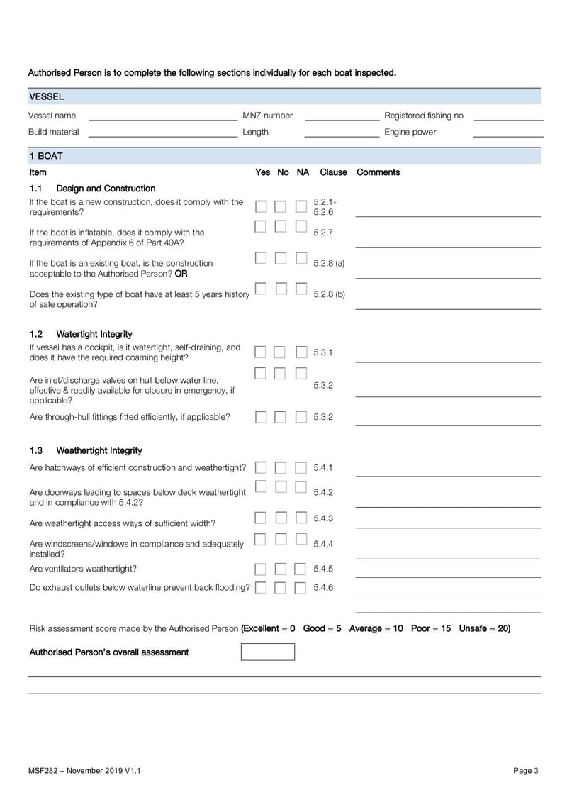 Large thumbnail of SOP Checklist 6m Vessels - Nov 2019