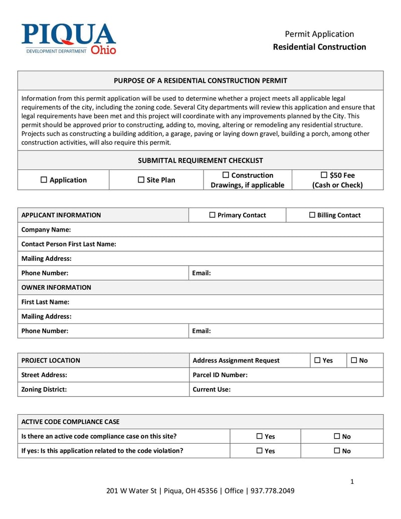Large thumbnail of 04 Residential Construction Permit Application - Mar 2020