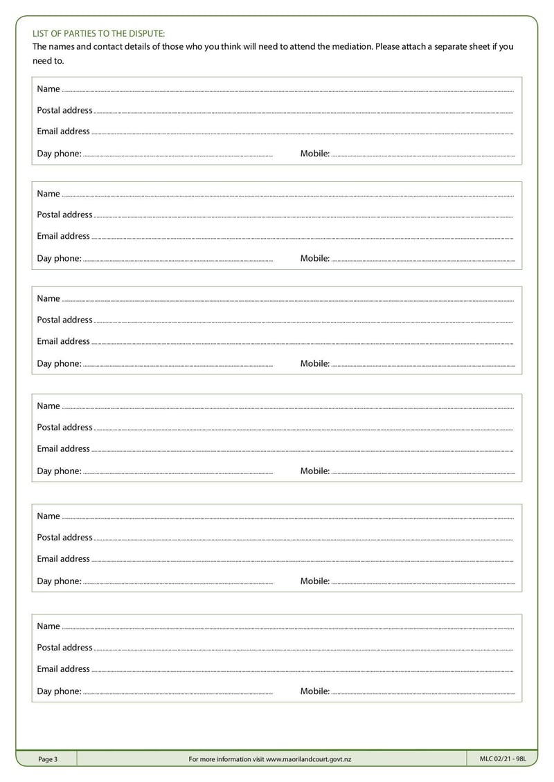 Large thumbnail of MLC Form 98L - Apr 2021