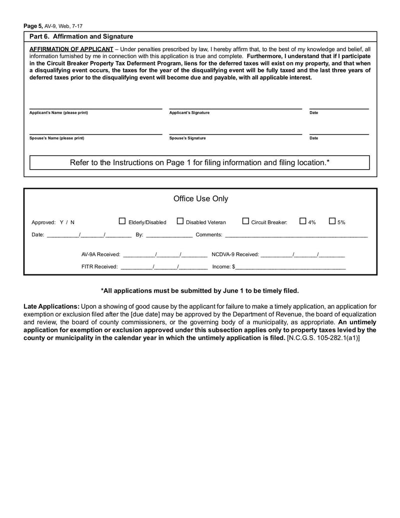 Large thumbnail of Form AV-9 - Apr 2017