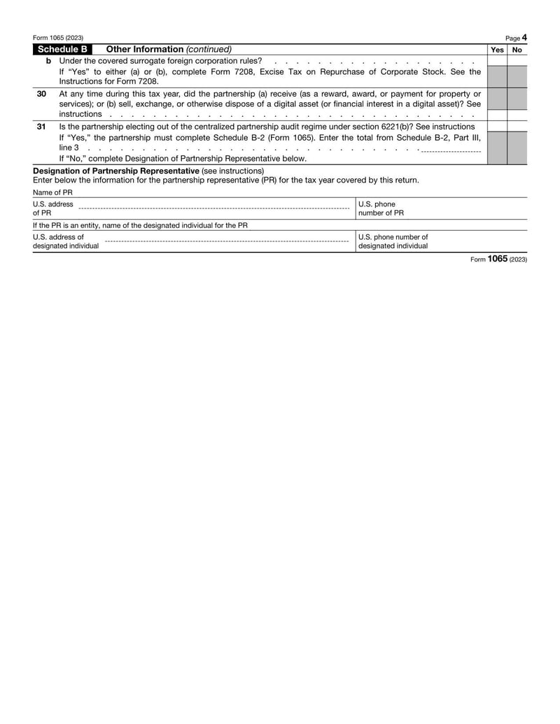 Large thumbnail of Form 1065 - Jan 2023