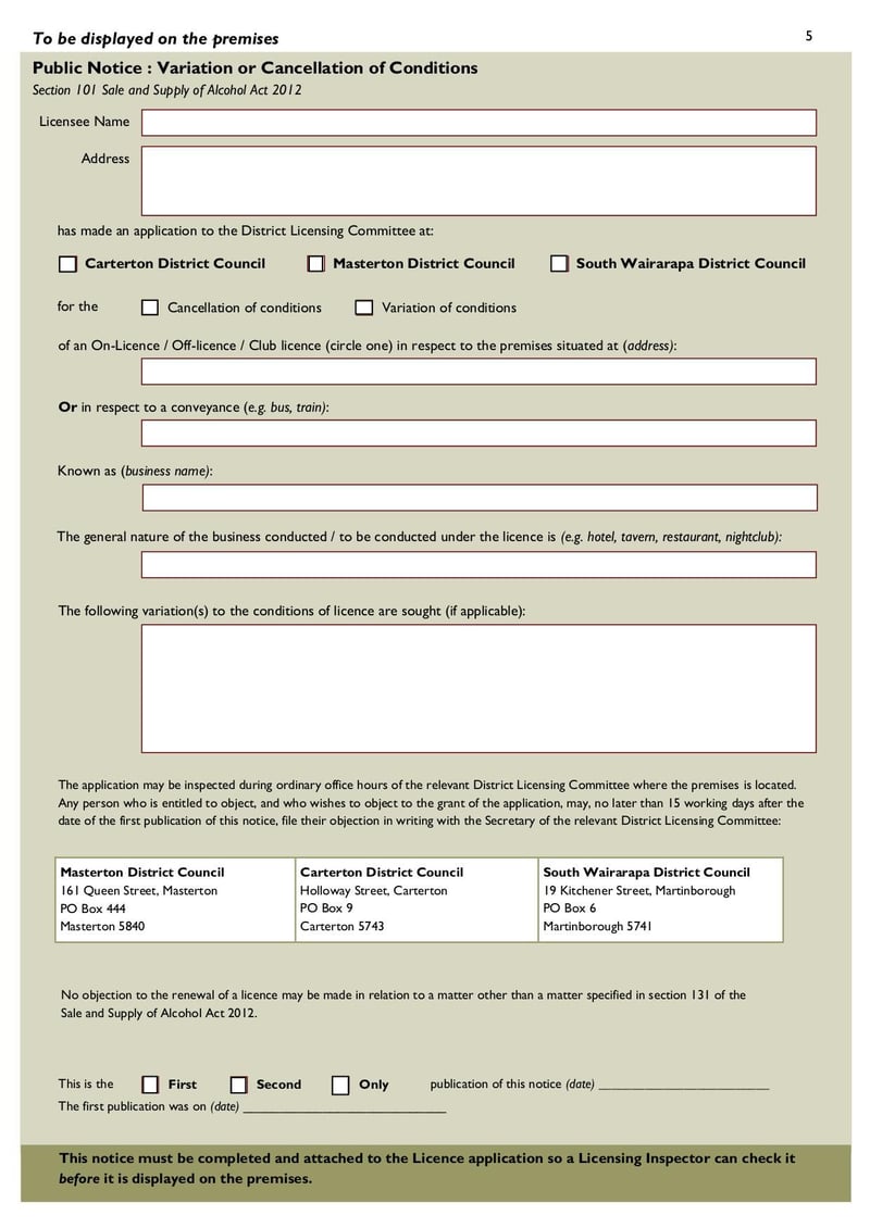 Large thumbnail of Application for Variation or Cancellation of Conditions - Sep 2018