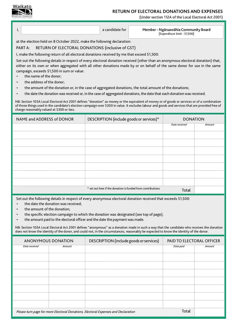 Large thumbnail of Ngāruawāhia Community Board Nomination Paper - Jul 2022