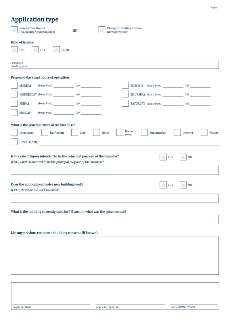Large thumbnail of Application for Alcohol Licensing Building and Planning Certificate - Nov 2019