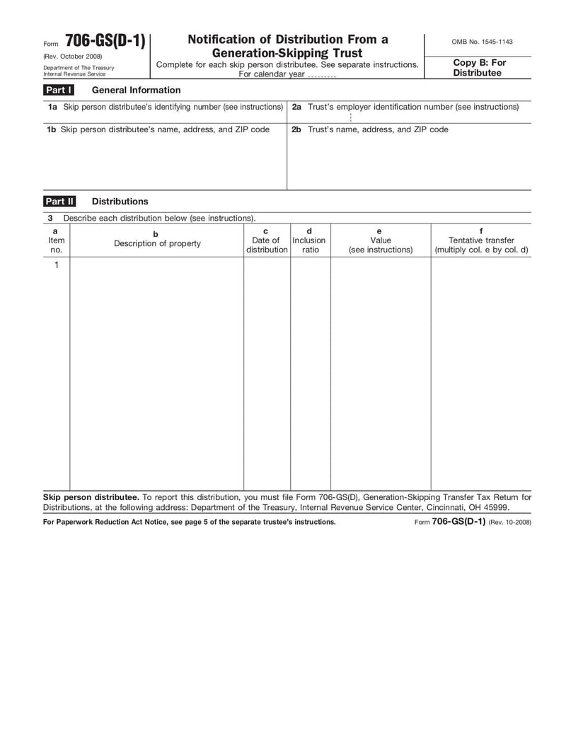 Large thumbnail of Form 706-GS - Oct 2008