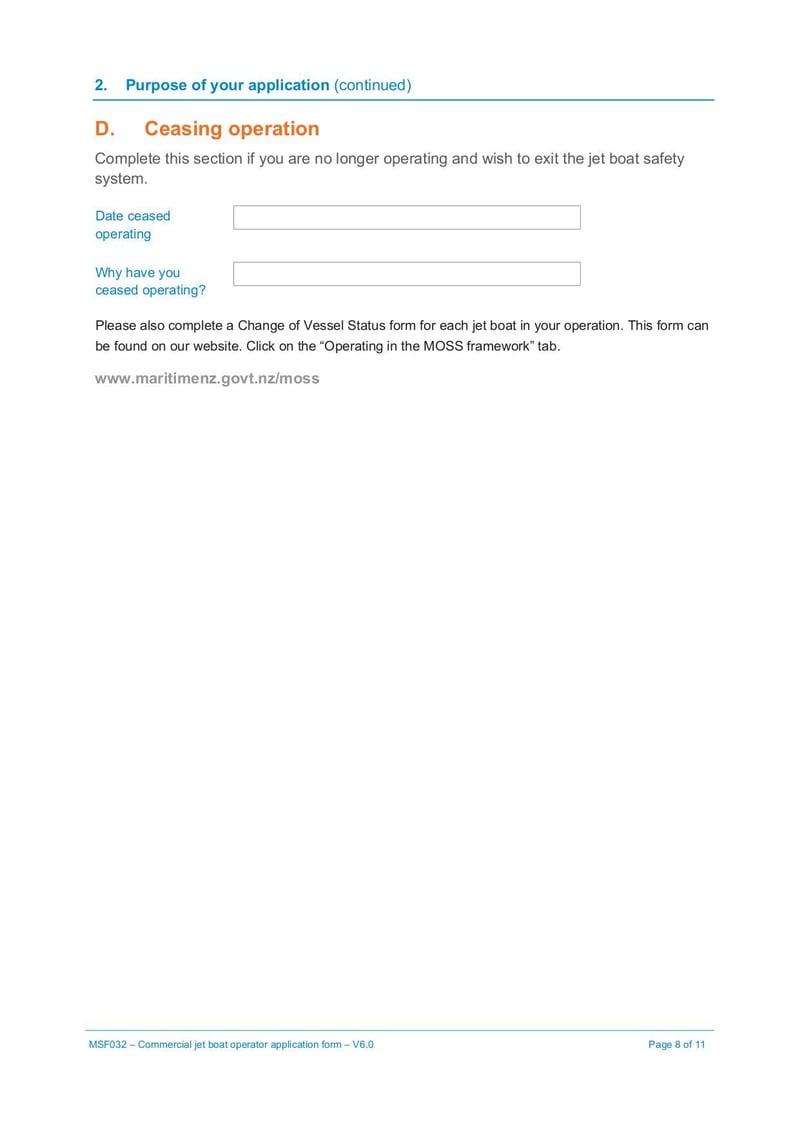Large thumbnail of Commercial Jet Boat Operator Application Form - Jul 2021